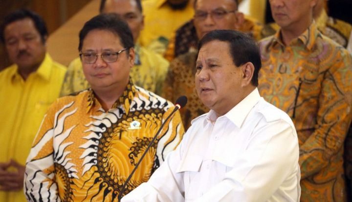 Prabowo Disarankan Pilih Airlangga Jadi Cawapres