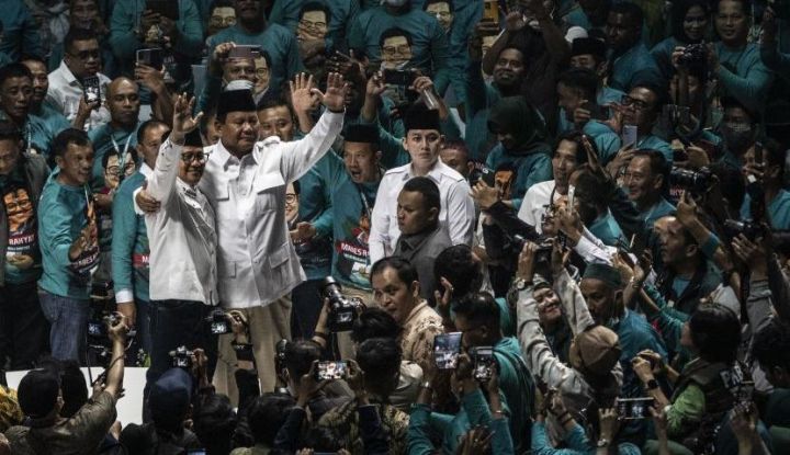 Beriring Lagu ‘Pilpres Pasti Menang’, Prabowo Gandeng Ketum PKB: Kalau Cak Imin, No!