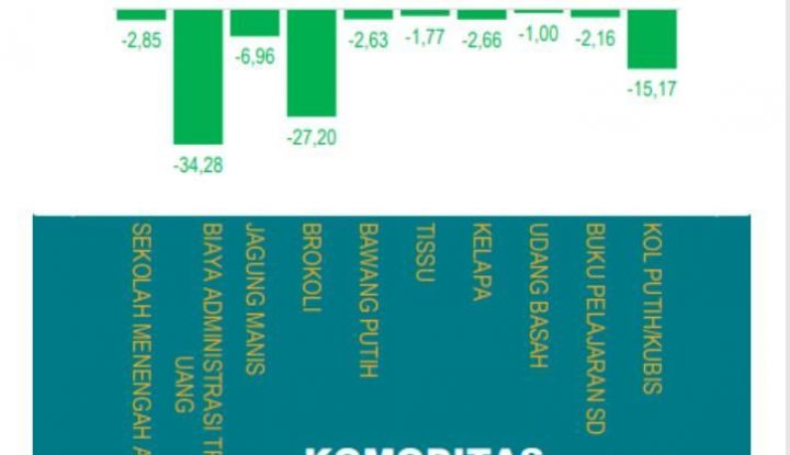 BPS Jatim Catat 10 Komoditas Penyumbang Deflasi Jatim Per November 2022 ...