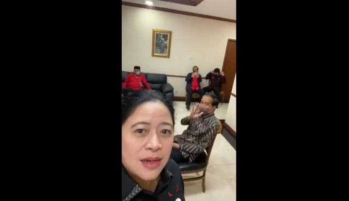 Ingat Vlog Puan Saat Jokowi Ngadep Megawati? Ini Fakta di Balik Posisi Tempat Duduk, Hingga Ruang yang Dipakai Ketemuan